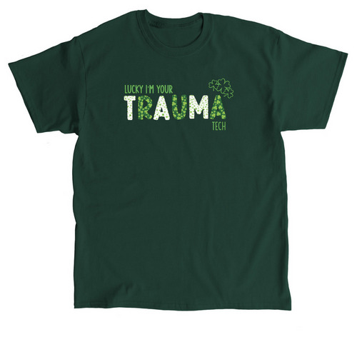 St. Patrick's Day- Tech, a Forest Green Classic Unisex Tee