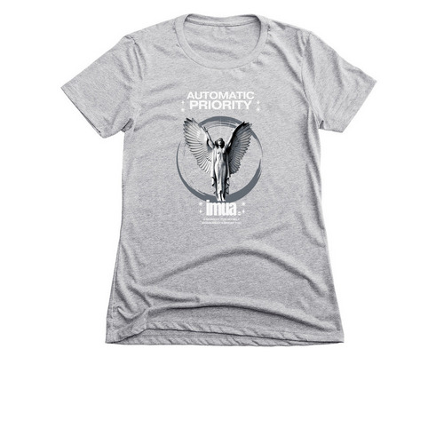 AUTOMATIC PRIORITY-1, a Dark Heather Grey Women's Slim Fit Tee