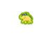 #FreeHappy Sticker (Green), a White Kiss Cut Sticker