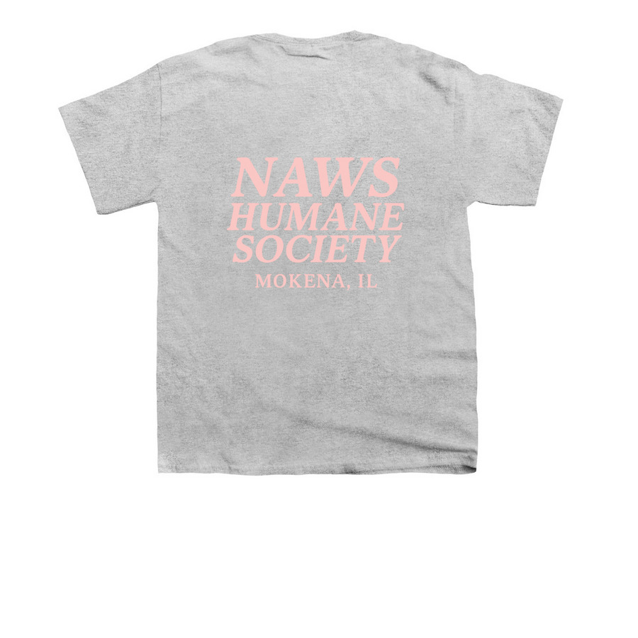Pretty Girls Rescue Dogs!, a Sport Grey Youth Unisex Tee (back-view)