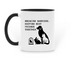 The ARK - Mug Collection, a Black Two-Tone Ceramic Mug (back-view)