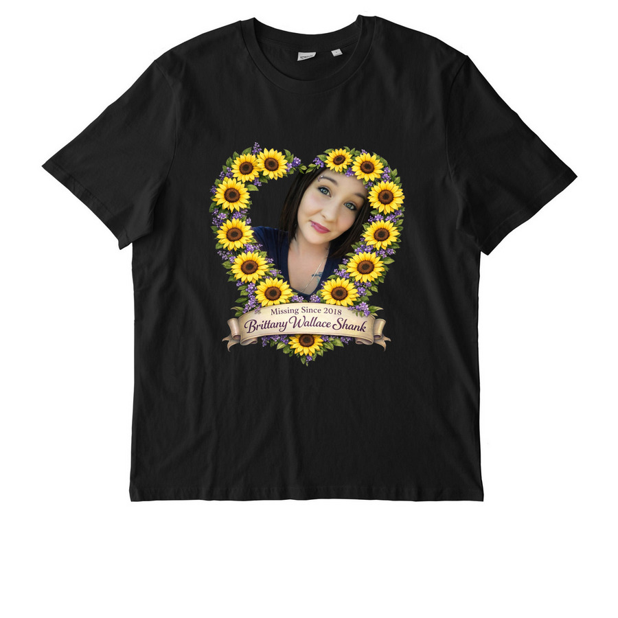 Brittany Sunflower Wreath, a Black Stanley/Stella Unisex Creator 2.0 Tee