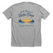 In the Business of Better Days, a Athletic Heather Premium Unisex Tee (back-view)