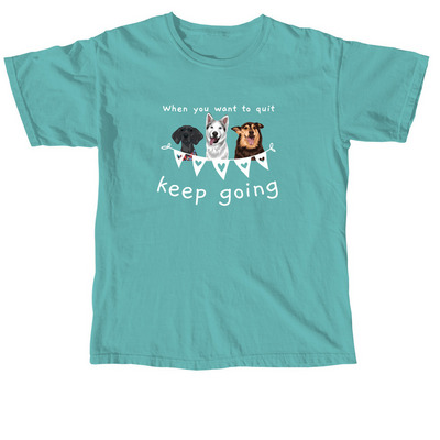 Keep Going Shirt, a Seafoam Comfort Colors Unisex Tee