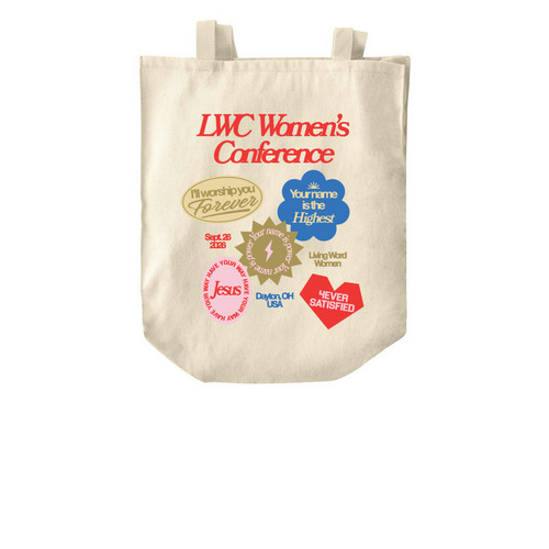 Women's Conference Tote Bag, a Natural Over-the-Shoulder Shopping Tote Bag