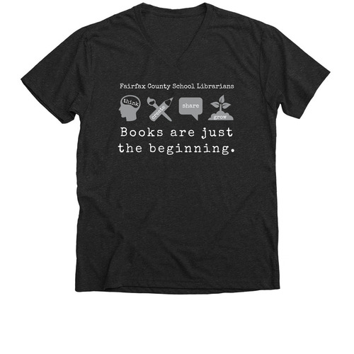 ASLFC T-Shirt Fundraiser, a Dark Grey Heather Premium V-Neck Tee