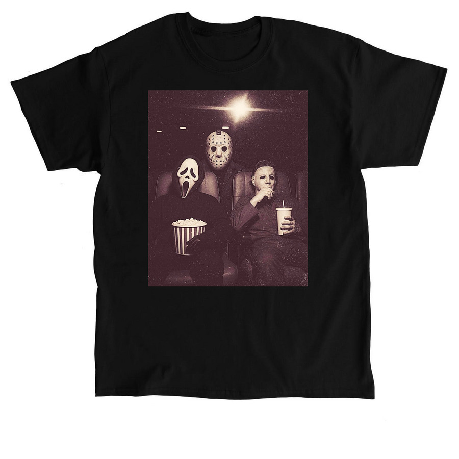 Horror Movies Self Care, a Black Classic Unisex Tee