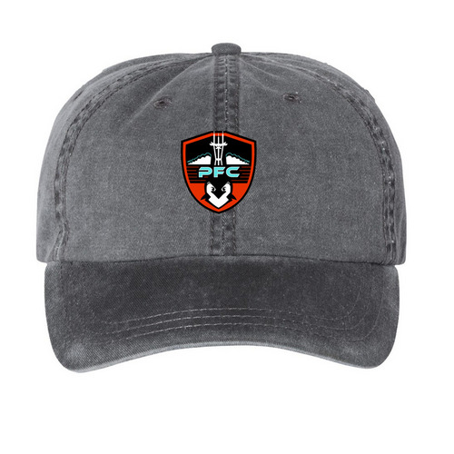PFC Hats, a Black Printed Pigment Dye Baseball Cap