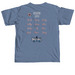 WASGB 12U Names, a Blue Jean Comfort Colors Unisex Tee (back-view)