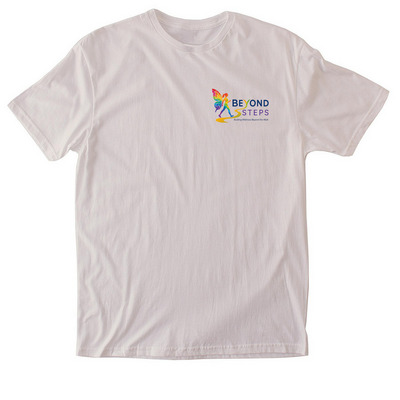 Beyond Steps: Wellness & Community ?, a Ice Grey Softstyle Cotton Tee