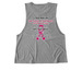 Pink Rebellion Tee, a Aluminum Grey Allmade Eco Triblend Women?s Muscle Tank (back-view)