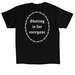 Skating Is For Everyone, a Black Classic Unisex Tee (back-view)