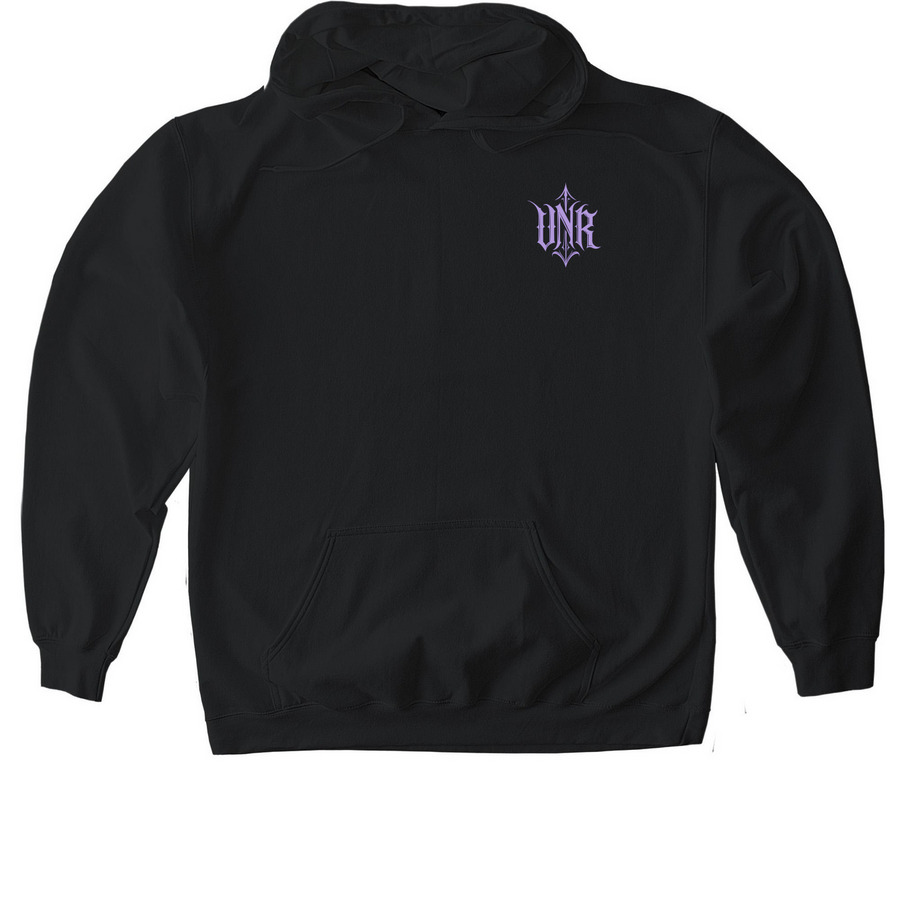Wandering Soul: Lavender, a Black Gildan Softstyle Pullover Hoodie