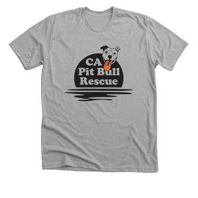 CA Pit Bull - Sunset, a Athletic Heather Premium Unisex Tee