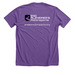 End Alzheimer's Motorsports, a Heather Team Purple Premium Unisex Tee (back-view)
