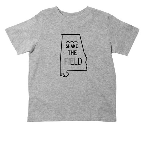 Shake the Field, a Heather Toddler Tee
