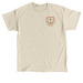 "Abide, Embark" Shield Tee-Orange Logo, a Sand Classic Unisex Tee