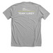 Team Lukey, a Athletic Heather Premium Unisex Tee (back-view)