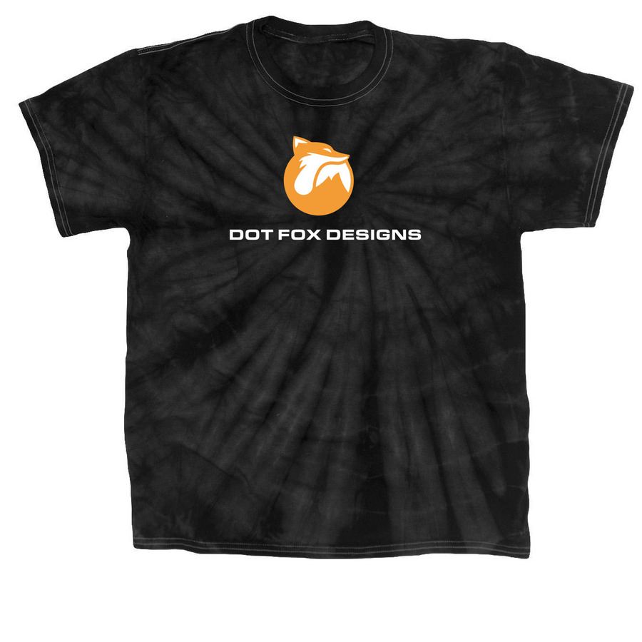 Dot Fox Merch Store 2, a Black Classic Tie Dye Tee