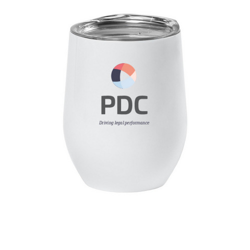 PDC Tumbler, a White Insulated Wine Cup