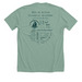 DIA Word Bubble Shirts - Dark Text!, a Heather Dusty Blue Premium Unisex Tee (back-view)