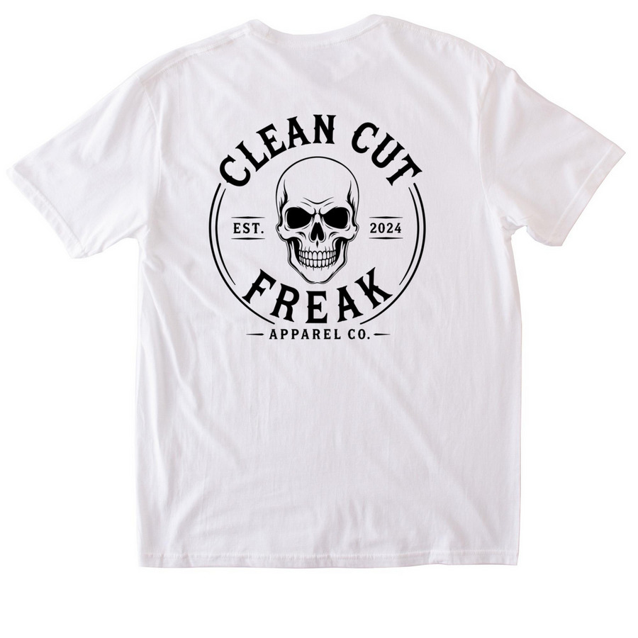 OG Logo 2.0, a White Softstyle Cotton Tee (back-view)