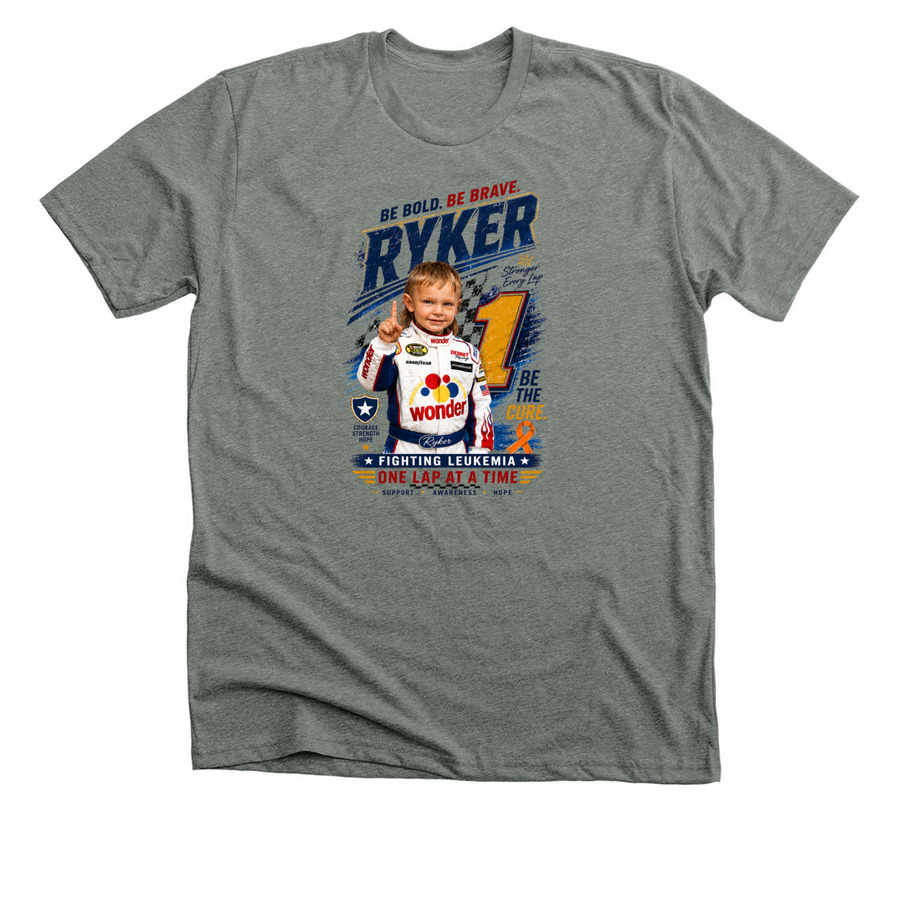RYKER, a Deep Heather Premium Unisex Tee