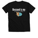 #DogDad T-Shirts, a Solid Black Blend Premium V-Neck Tee (back-view)