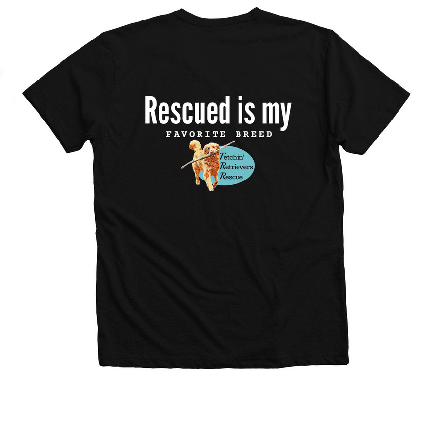 #DogDad T-Shirts, a Solid Black Blend Premium V-Neck Tee (back-view)
