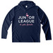 JLSP Pink Flamingo UV Long Sleeve Hoodie, a True Navy UV Performance Long Sleeve Hoodie