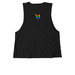 Ulman Pride Tanks, a Deep Black Allmade Eco Triblend Women?s Muscle Tank (back-view)