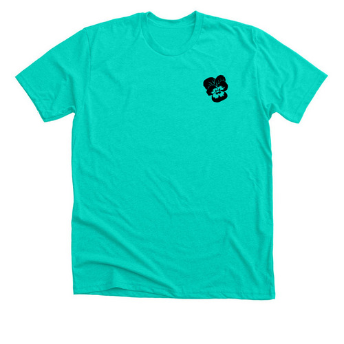 Queer in the Field, a Heather Sea Green Premium Unisex Tee