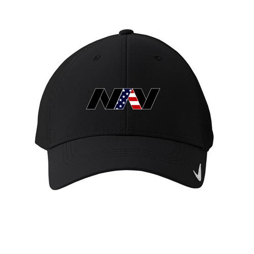 NAV HATS, a Black Printed Nike Dri-FIT Legacy Performance Cap