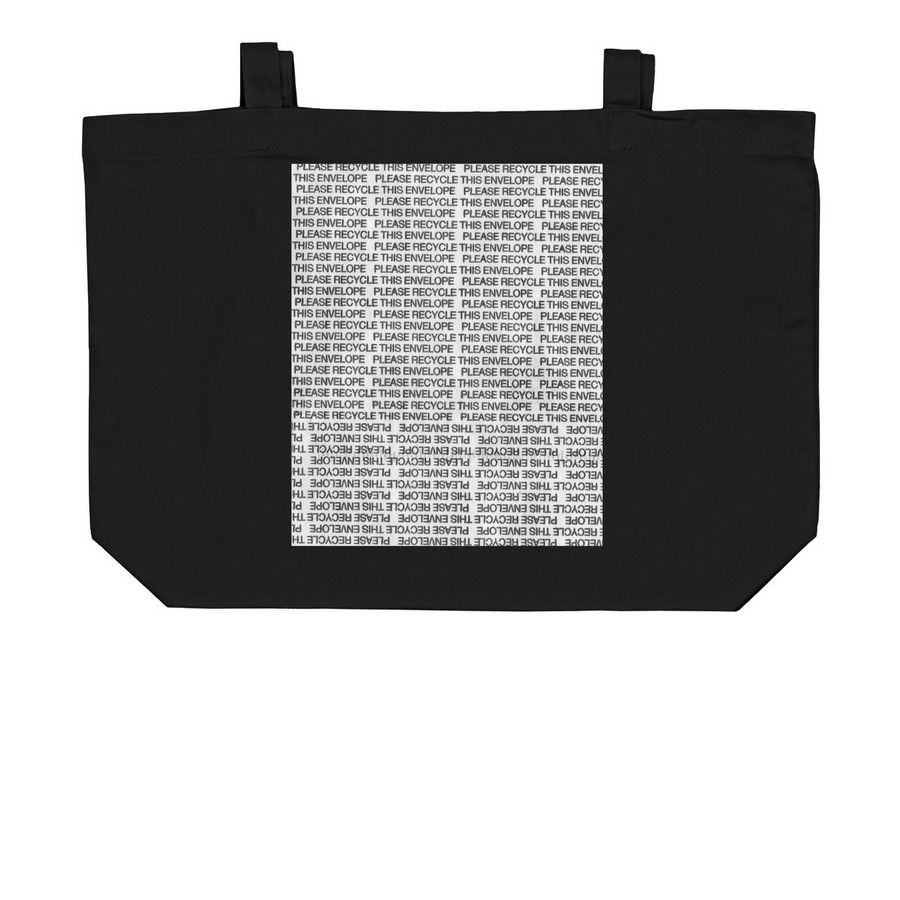 Earth, a Black Large Organic Cotton Tote Bag