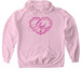 Girls in Med Hoodie, a Light Pink Gildan Softstyle Pullover Hoodie