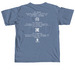 Geography Creates History, a Blue Jean Comfort Colors Unisex Tee (back-view)