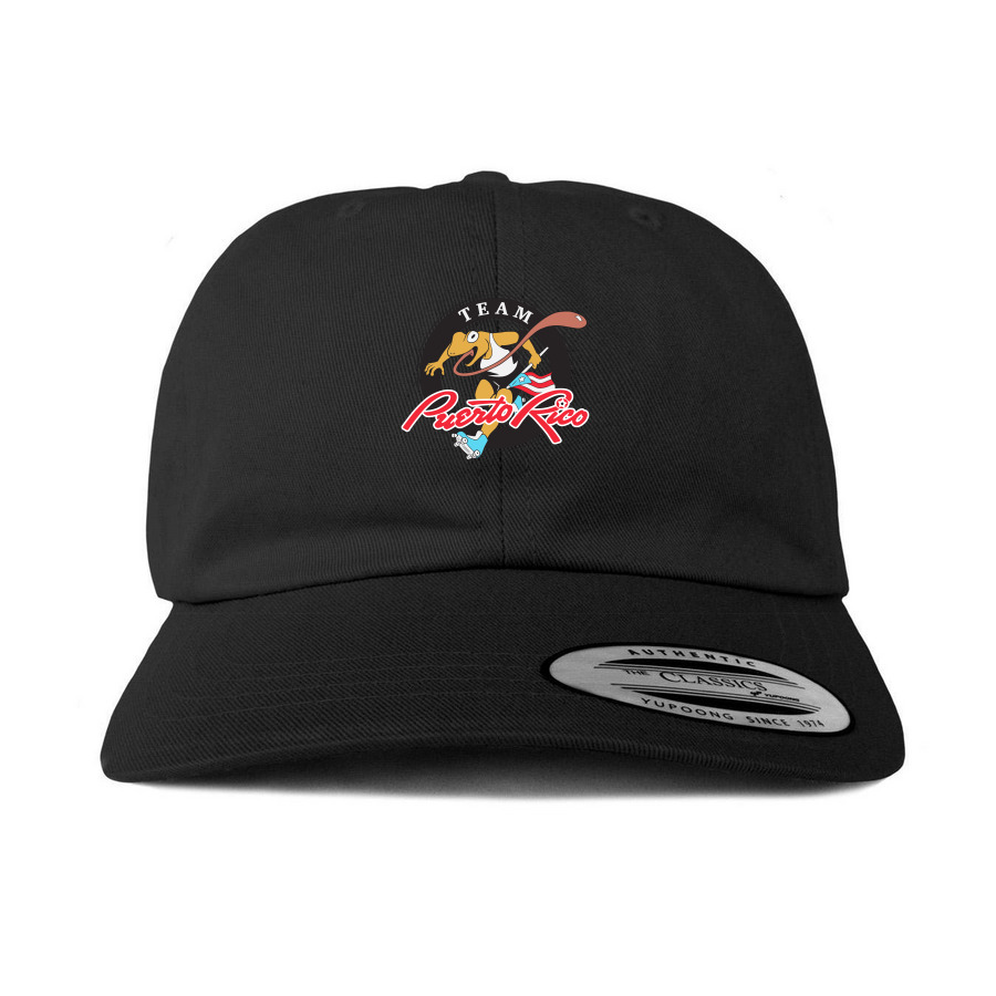 Coqui Hats, a Black Printed Classic Baseball Cap