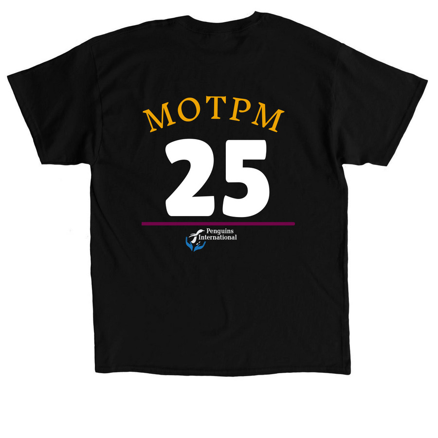Team Penguin: Wear the Crown, Save Penguins, a Black Classic Unisex Tee (back-view)