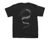 MAC Visual Art Eel Bones, a Black Youth Unisex Tee (back-view)