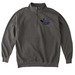 BMW Original Logo, a Pepper Comfort Colors Quarter Zip Pullover