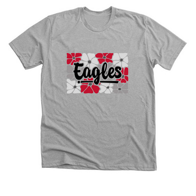 Eagles Flower Power Spirit Wear, a Athletic Heather Premium Unisex Tee