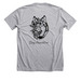 Stay Pawsitive Apparel, a Athletic Heather Premium Unisex Tee (back-view)