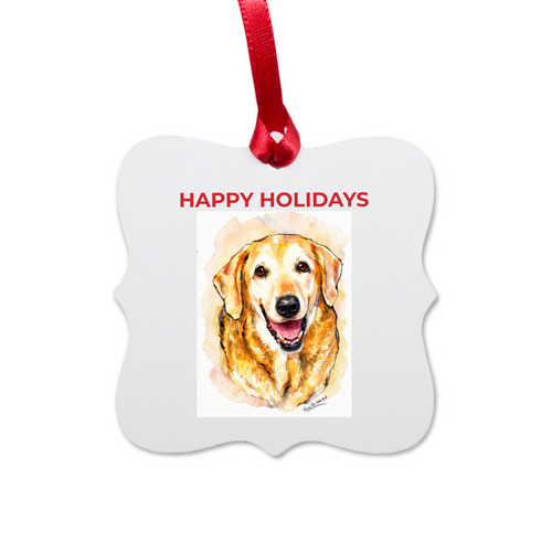 Christmas 2026-Tommy, a White Aluminum Square Ornament
