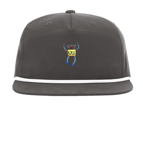 KXLL Robot - Hats, a Charcoal/ White Printed Umpqua Snapback Cap