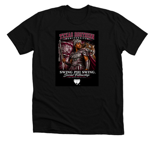 TSU.1, a Solid Black Blend Premium Unisex Tee