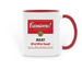 CARNIVORE COFFEE MUGS, a Red Two-Tone Ceramic Mug
