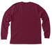 Chicago Hawk Dog outline, reds, a Heather Cardinal Premium Long Sleeve Tee (back-view)