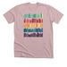 Colorful Library, a Heather Pink Gravel Premium Unisex Tee