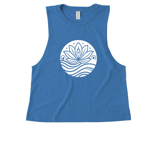 One Source. Endless Expressions., a Azure Blue Allmade Eco Triblend Women?s Muscle Tank