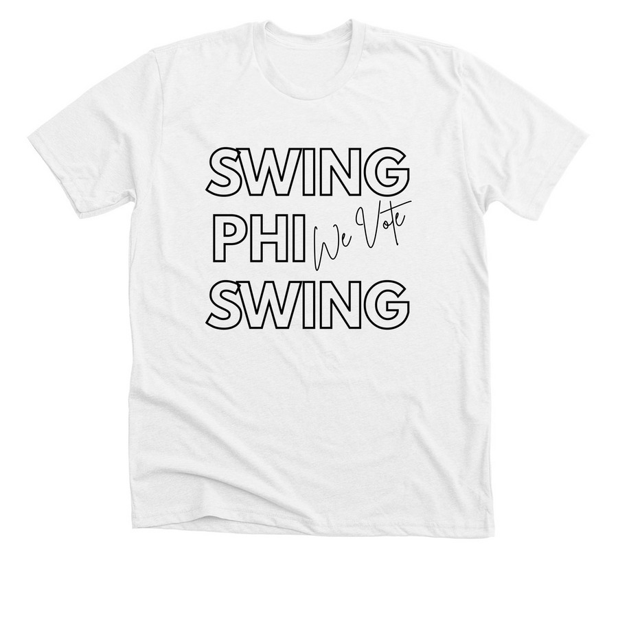 We Vote, a Solid White Blend Premium Unisex Tee